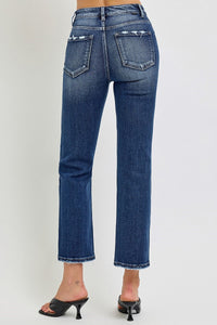 Timeless Tummy-Control HR Slim Straight Leg Jeans - Dark Wash