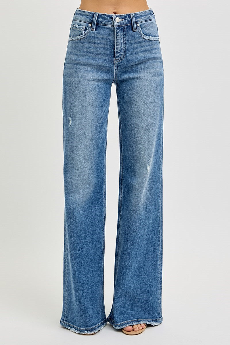 Tipton High Rise Wide Leg Jeans