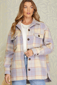 Sweet Chic Woven Plaid Shacket