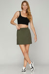 Short & Sweet Chic Scuba Knit Elastic Skirt