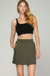 Short & Sweet Chic Scuba Knit Elastic Skirt