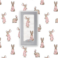 Powder Pink Bunnies Swaddle