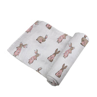 Powder Pink Bunnies Swaddle