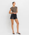 Top Tier High Rise Shorts- Black