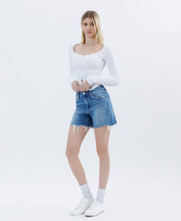 Jayde High Rise Boyfriend Denim Shorts