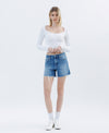 Jayde High Rise Boyfriend Denim Shorts