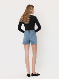 Laguna Blues Super High Rise A-Line Denim Shorts