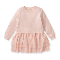 Organic Toddler Girls Ruffle Detailed Sweater Dress
