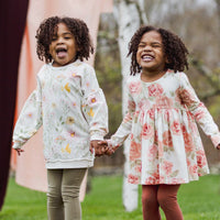 Girls 2-Piece Autumn Rose Tunic & Leggings Outfit Set