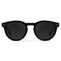 WMP Eyewear - Tate Polarized Sunglasses - Black Frame / Black Lens