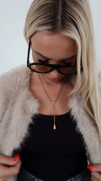 CSP | The Lainey Necklace : 18K Gold Plated Stainless Steel | Water Resistant