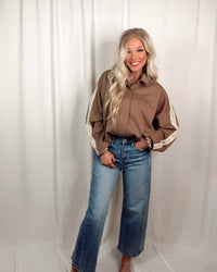 Montrose Mocha Lace Trimmed Jacket
