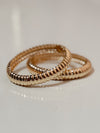 Sunbeam in Gold Textured Bangle