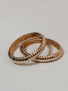 Sunbeam in Gold Textured Bangle