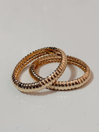 Sunbeam in Gold Textured Bangle