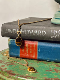 Golden Bridle Stone Bit Necklace
