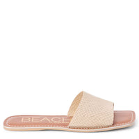 Bali Taupe Snake Suede Slides