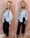 Bare Blue Linens Chambray Button Up