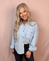 Bare Blue Linens Chambray Button Up