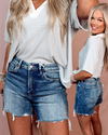 Jayde High Rise Boyfriend Denim Shorts
