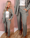 Luxe Lounge Crinkle Woven Crop Pants - Limestone