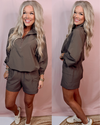 Care-Free Cool Girl Cargo Shorts - Espresso