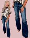 Hawn High Rise Classic Cut Raw Hem Jeans
