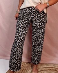 Legacy Leopard High Rise Barrel Jeans