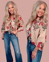 Petunia Petals Floral Printed Blouse