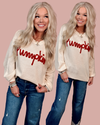 Spice of the Season Oversized Sweater Top - Ivory