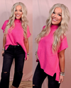 Picture Perfect Knit Sweater Top - Pink