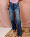 Coast To Coast High Rise Tummy Control Wide Leg Jeans