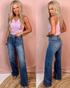 Coast To Coast High Rise Tummy Control Wide Leg Jeans