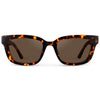 WMP Eyewear - Vivian Polarized Sunglasses - Ember Tortoise / Dark Brown Lens