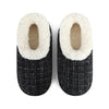 Snoozies Sparkle Tweed Slipper With Memory Foam - Black + White