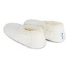 Snoozies Sparkle Tweed Slipper With Memory Foam - Cream