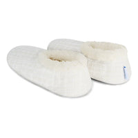 Snoozies Sparkle Tweed Slipper With Memory Foam - Cream