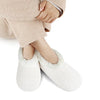 Snoozies Sparkle Tweed Slipper With Memory Foam - Cream