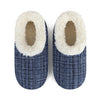 Snoozies Sparkle Tweed Slipper With Memory Foam - Blue