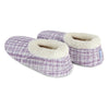Snoozies Sparkle Tweed Slipper With Memory Foam - Purple