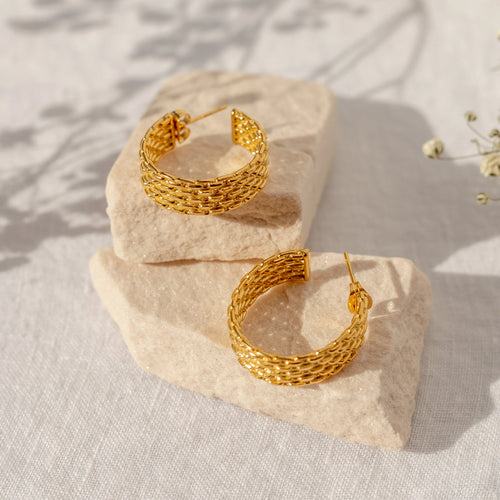 Out To Sea 18K Gold Hoops