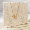 Alco Perfect Timing 18K Gold Plated Water Resistant Necklace