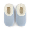 Snoozies Solid Cozy Corduroy Slipper With Memory Foam - Baby Blue