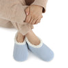 Snoozies Solid Cozy Corduroy Slipper With Memory Foam - Baby Blue