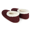 Snoozies Solid Cozy Corduroy Slipper With Memory Foam - Cabernet