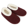 Snoozies Solid Cozy Corduroy Slipper With Memory Foam - Cabernet
