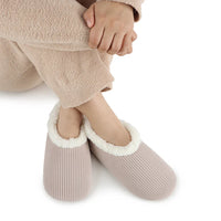 Snoozies Solid Cozy Corduroy Slipper With Memory Foam - Smokey Grey