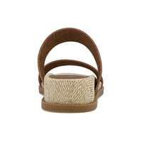 MIA Yelena Slides - Cognac/Raffia