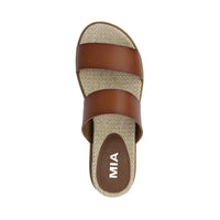 MIA Yelena Slides - Cognac/Raffia