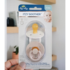 Itzy Ritzy Soother Natural Rubber Paci Sets: Coconut + Toast